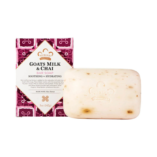 Nubian Heritage Bar Soap Goat's Milk & Chai with Rose Extracts - 5 oz - Shea Butter Like Whoa