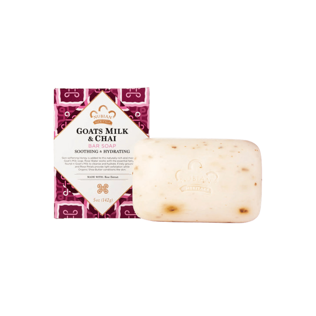 Nubian Heritage Bar Soap Goat's Milk & Chai with Rose Extracts - 5 oz - Shea Butter Like Whoa