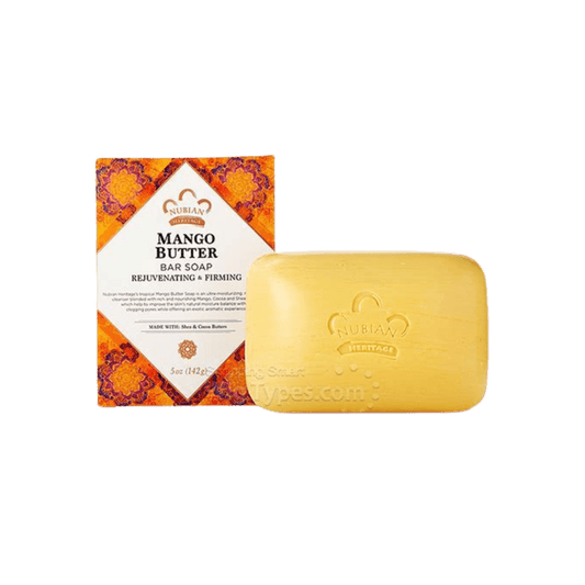 Nubian Heritage Bar Soap Mango Butter with Shea & Cocoa Butter, Vitamin C - 5 oz - Shea Butter Like Whoa