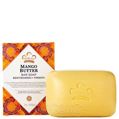 Nubian Heritage Bar Soap Mango Butter with Shea & Cocoa Butter, Vitamin C - 5 oz - Shea Butter Like Whoa