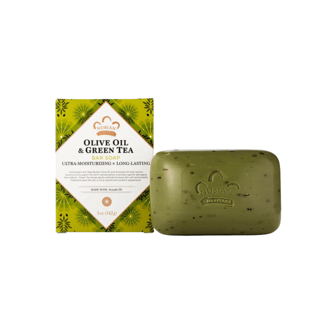 Nubian Heritage Bar Soap Olive & Green Tea with Avocado - 5 oz - Shea Butter Like Whoa