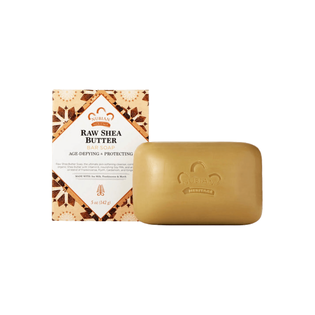 Nubian Heritage Bar Soap Raw Shea Butter with Soy Milk, Frankincense & Myrrh - 5 oz - Shea Butter Like Whoa