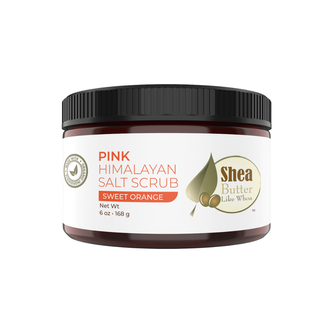 Organic Pink Himalayan Salt Scrub - Sweet Orange - Shea Butter Like Whoa