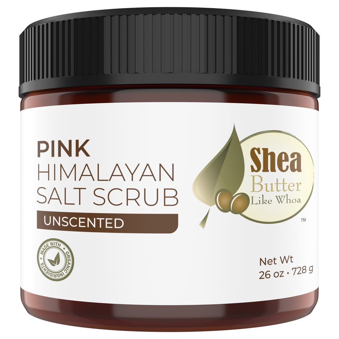 Organic Pink Himalayan Salt Scrub - Unscented - Shea Butter Like Whoa