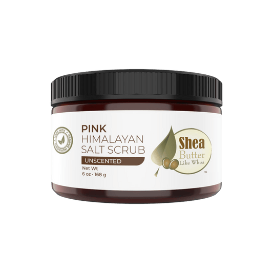 Organic Pink Himalayan Salt Scrub - Unscented - Shea Butter Like Whoa