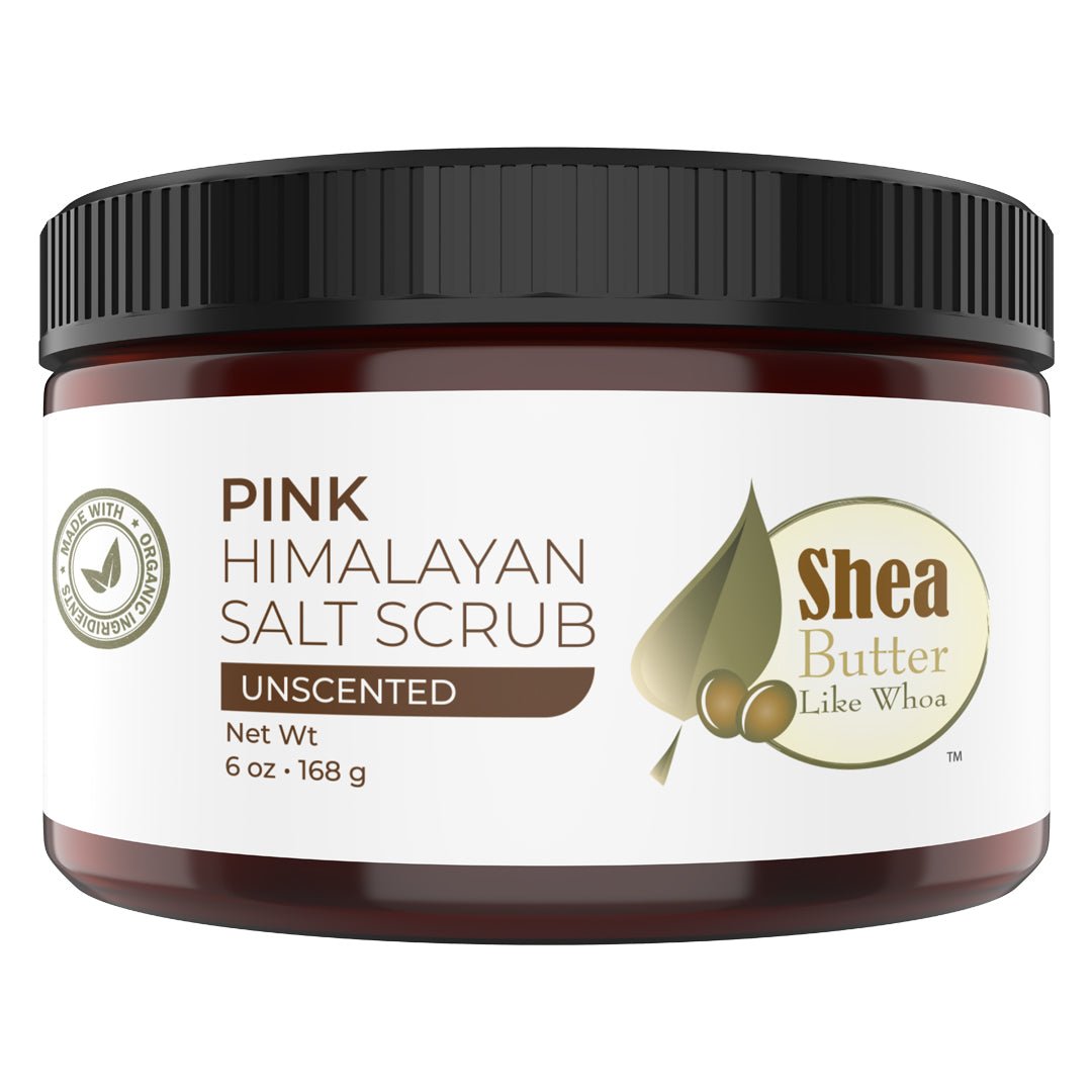 Organic Pink Himalayan Salt Scrub - Unscented - Shea Butter Like Whoa