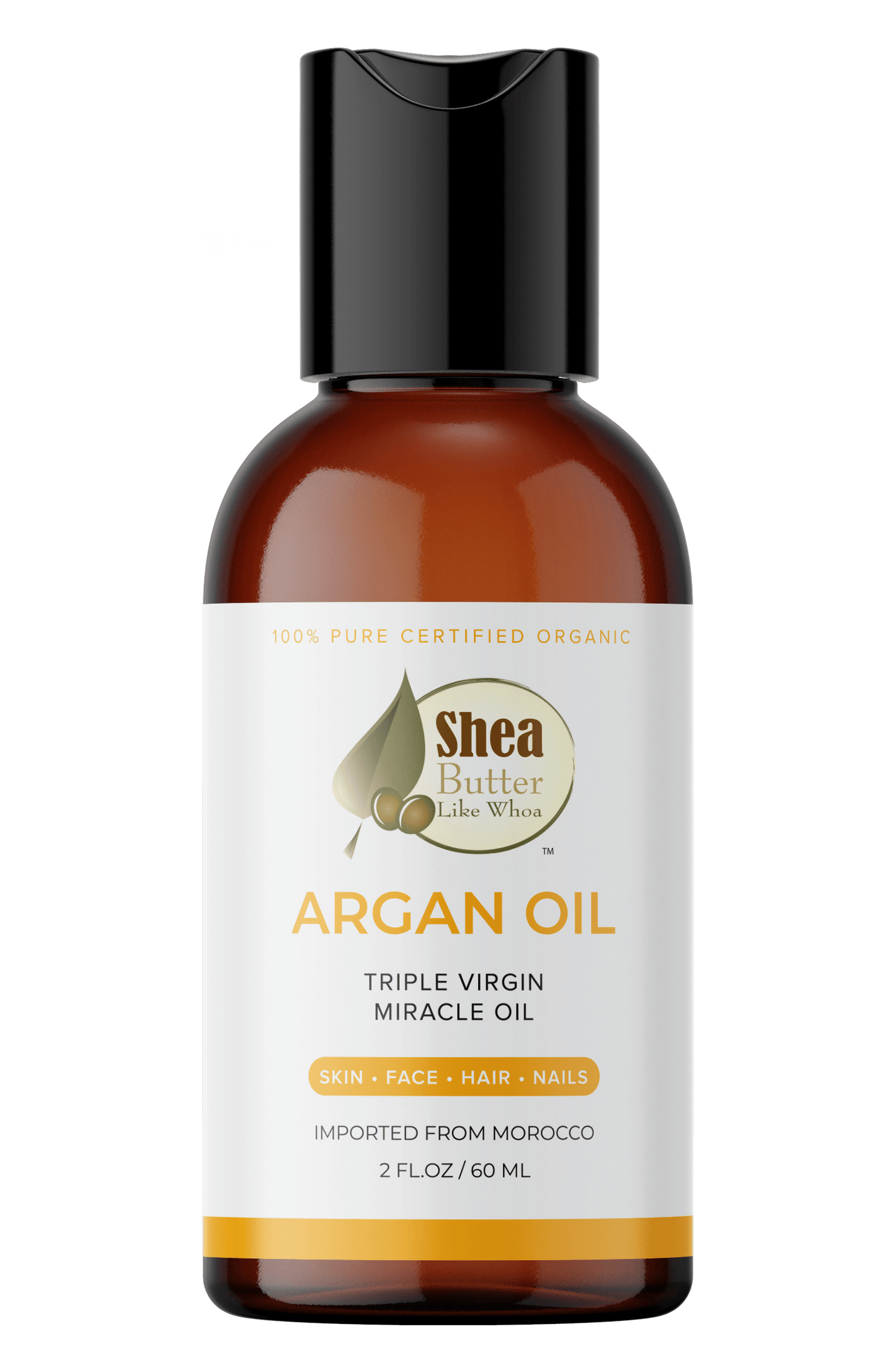 Pure & Certified Organic Virgin Cold - Pressed Argan Oil - Shea Butter Like Whoa